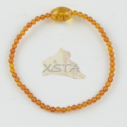 Amber bracelet Small bracelet 18 cm cognac